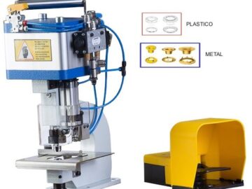 máquina pneumática para colocação ilhoses